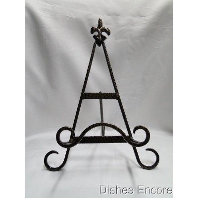 Bard's Fleur Bronze / Antique Gold Metal Display Easel for One Item, 11" Tall   273310849357